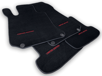 Black Floor Mats For Mercedes Benz C-Class S205 Wagon Facelift (2018-2021) | Limited Edition - AutoWin