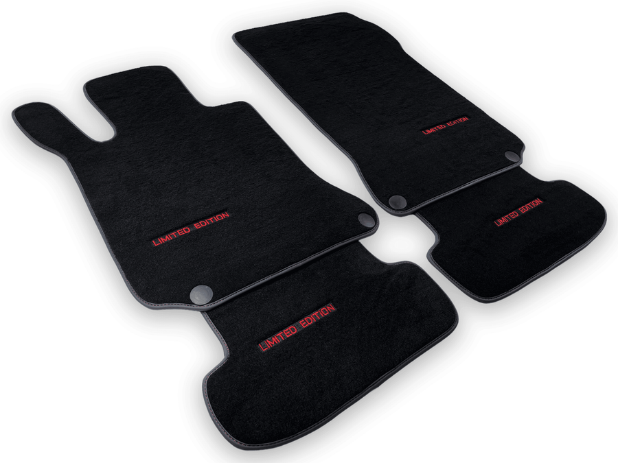 Black Floor Mats For Mercedes Benz C-Class W203 Sedan (2000-2007) | Limited Edition - AutoWin