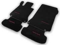 Black Floor Mats For Mercedes Benz C-Class W205 Sedan (2014-2018) | Limited Edition - AutoWin