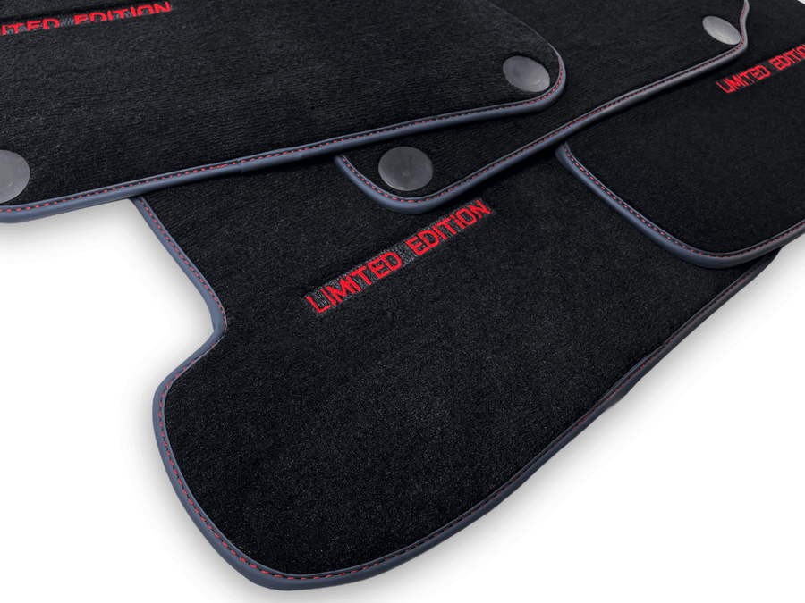 Black Floor Mats For Mercedes Benz CLA-Class X118 Shooting Brake (2019-2023) | Limited Edition - AutoWin