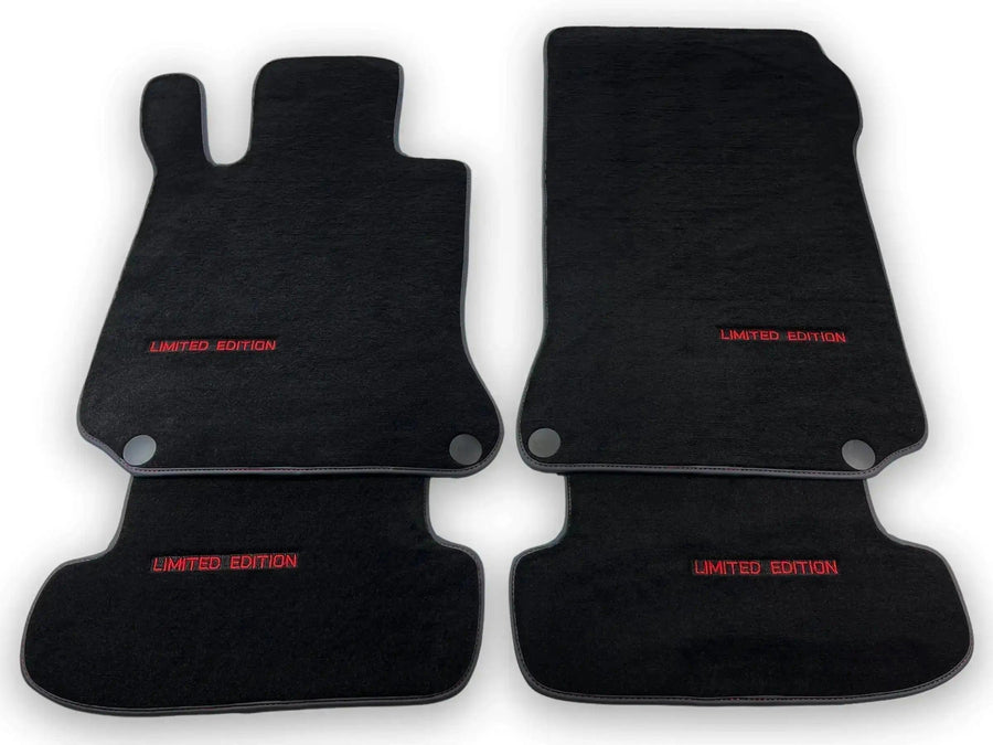Black Floor Mats For Mercedes Benz E-Class S210 Estate (1996-2003) | Limited Edition - AutoWin