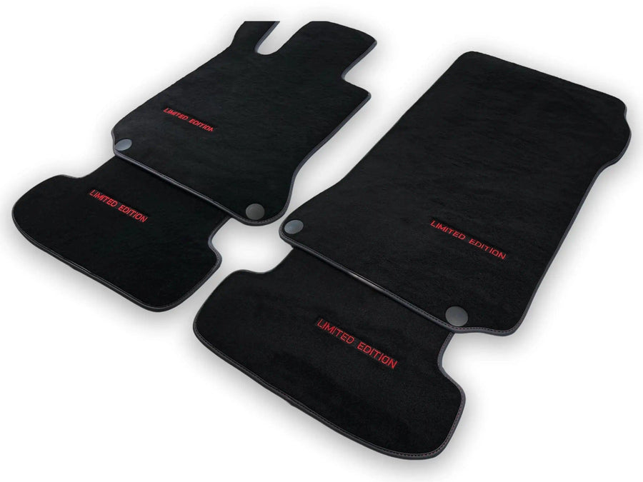 Black Floor Mats For Mercedes Benz E-Class S211 Estate 4Matic (2003-2009) | Limited Edition - AutoWin