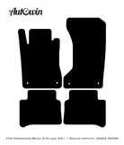 Black Floor Mats For Mercedes Benz E-Class W211 Sedan 4Matic (2002-2009) | Limited Edition - AutoWin