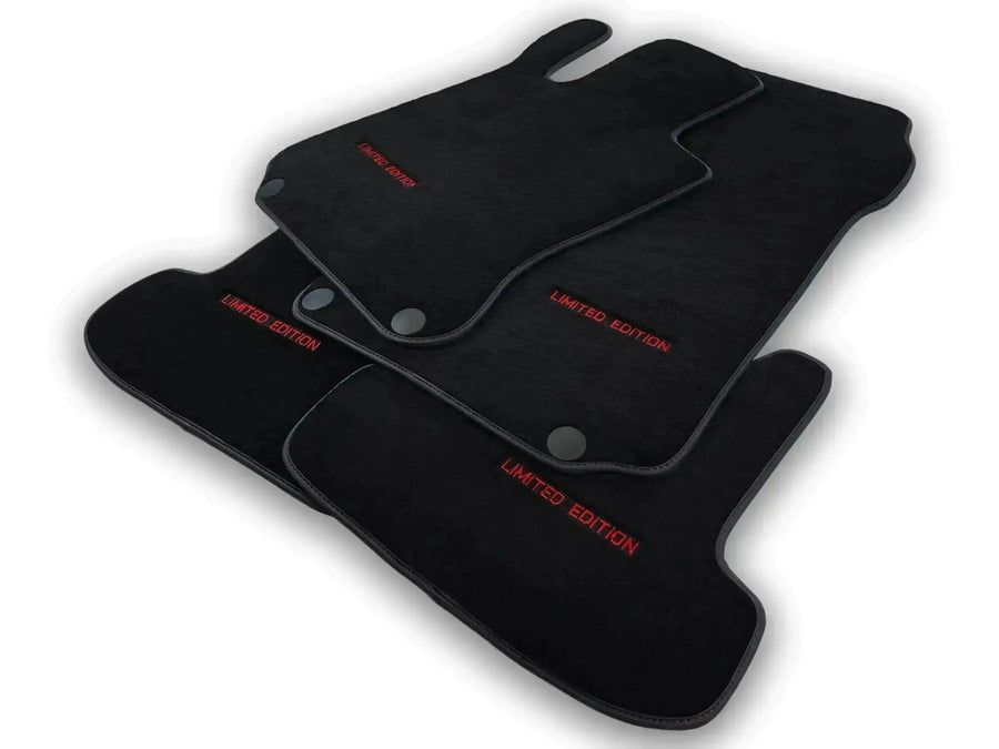 Black Floor Mats For Mercedes Benz GLC-Class X253 SUV (2019-2023) | Limited Edition - AutoWin
