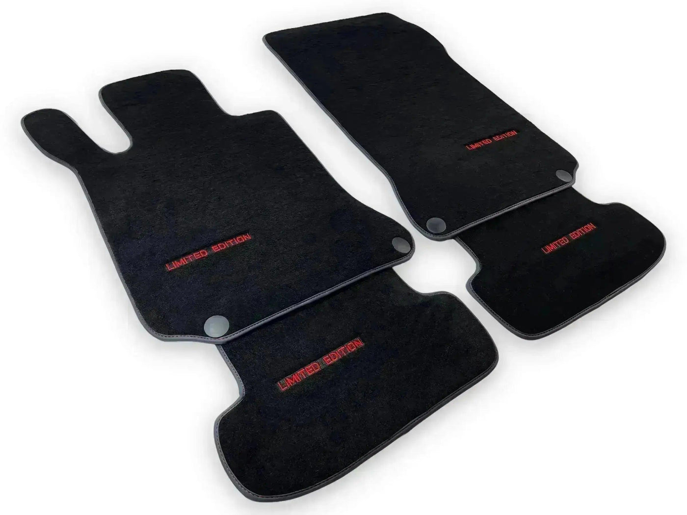 Black Floor Mats For Mercedes Benz GLS-Class X166 (2016-2019) | Limited Edition - AutoWin