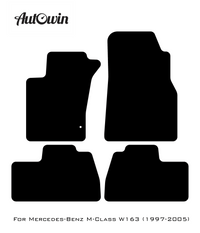 Black Floor Mats For Mercedes Benz M-Class W163 (1997-2005) | Limited Edition - AutoWin
