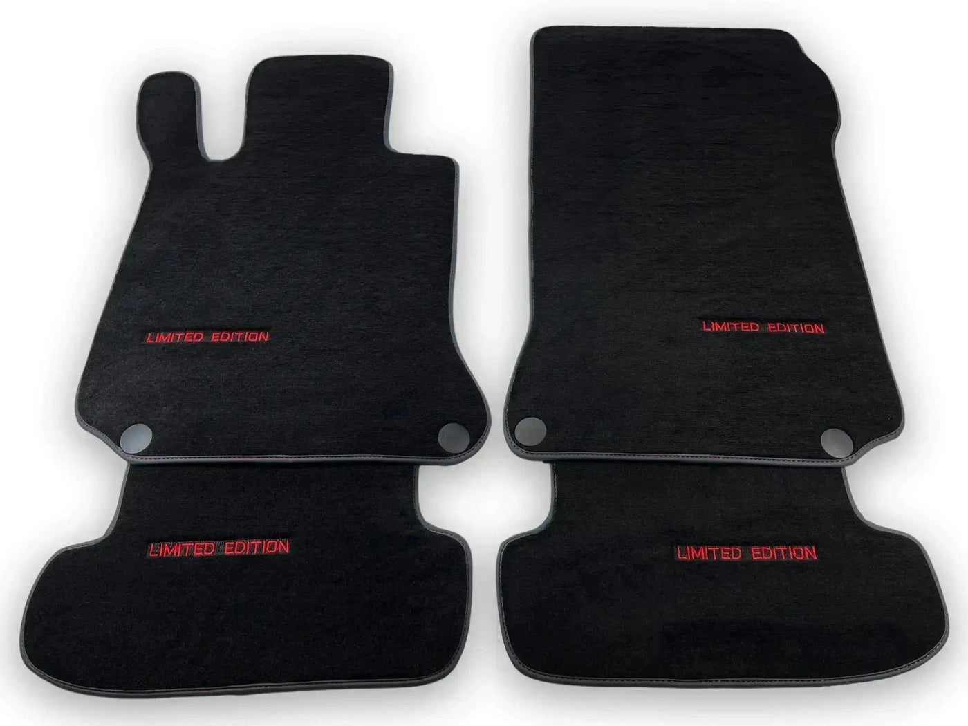 Black Floor Mats For Mercedes Benz S-Class C126 Coupe (1981-1991) | Limited Edition - AutoWin