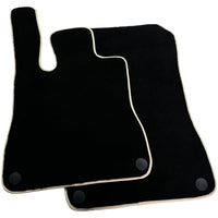 Black Floor Mats For Mercedes-Benz SL-Class R129 (1989-2001) Beige Trim - AutoWin