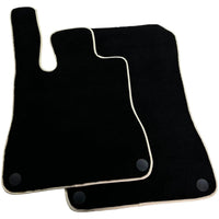 Black Floor Mats For Mercedes-Benz SLK-Class R170 (1996-1998) Beige Trim - AutoWin