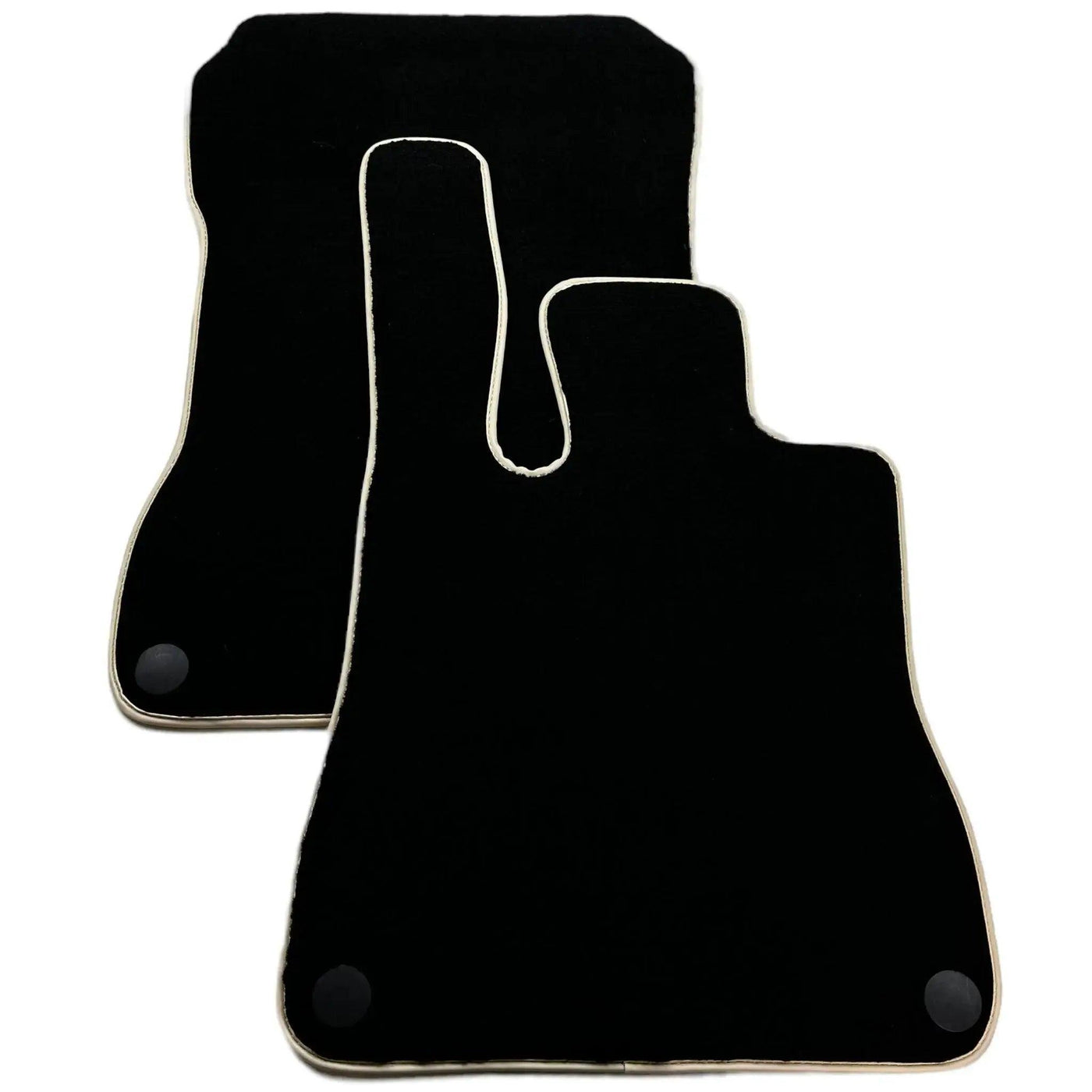 Black Floor Mats For Mercedes-Benz SLK-Class R170 (1996-1998) Beige Trim - AutoWin