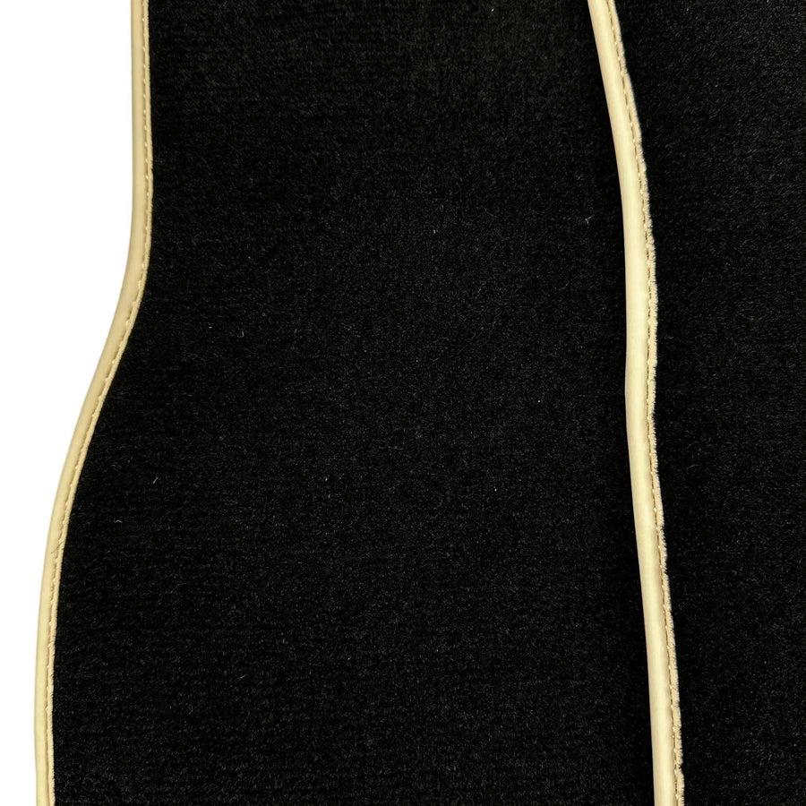 Black Floor Mats For Mercedes-Benz SLK-Class R170 (1998-2000) Beige Trim - AutoWin