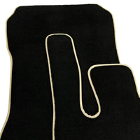 Black Floor Mats For Mercedes-Benz SLK-Class R170 (2000-2004) Beige Trim - AutoWin