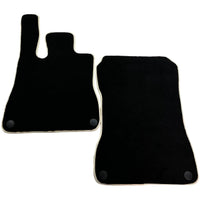 Black Floor Mats For Mercedes-Benz SLK-Class R171 (2004-2011) Beige Trim - AutoWin