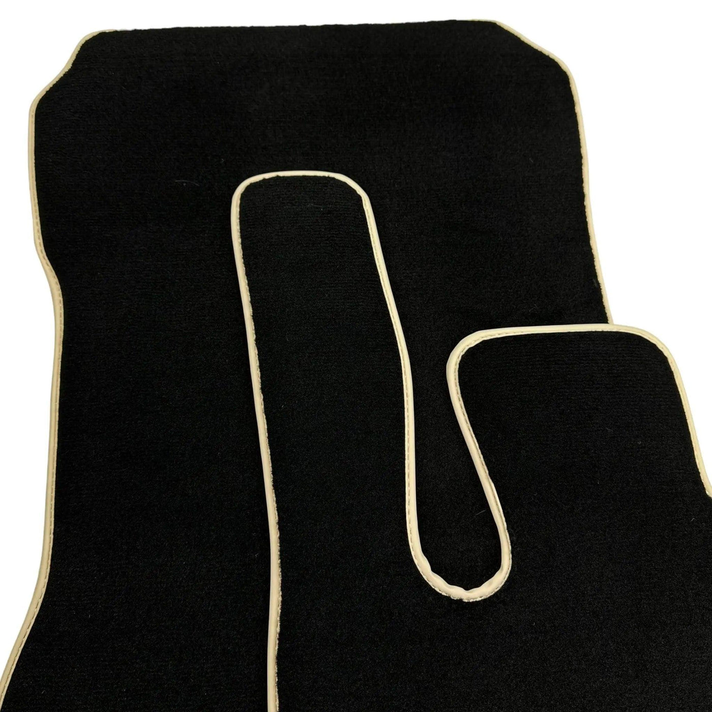 Black Floor Mats For Mercedes-Benz SLK-Class R172 (2011-2023) Beige Trim - AutoWin