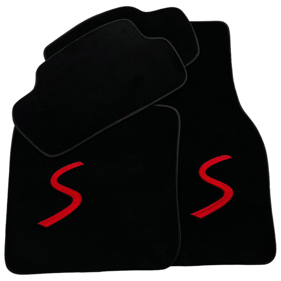 Black Floor Mats for Mini Cabrio F57 Convertible (2016-2023) - AutoWin