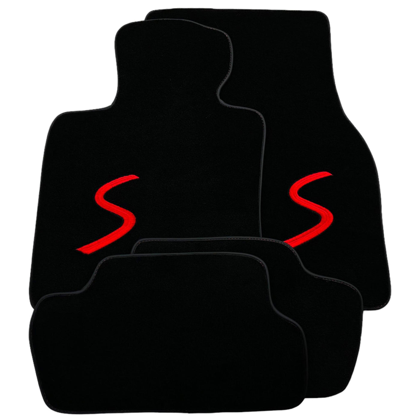 Black Floor Mats for Mini Cabrio F57 Convertible (2016-2023) - AutoWin
