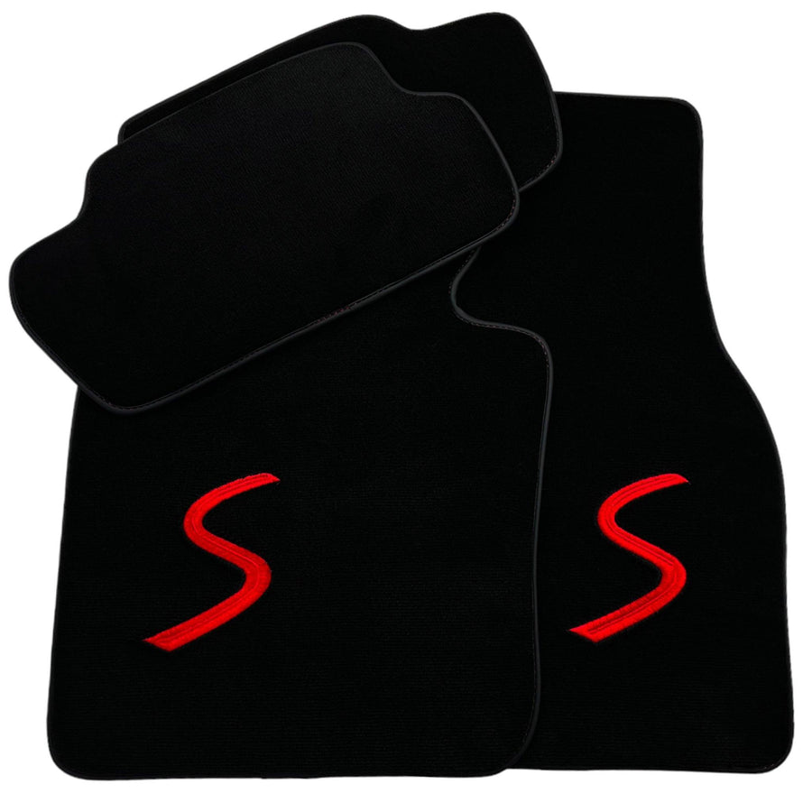Black Floor Mats for Mini Cooper / One F55 5-doors (2015-2023) - AutoWin