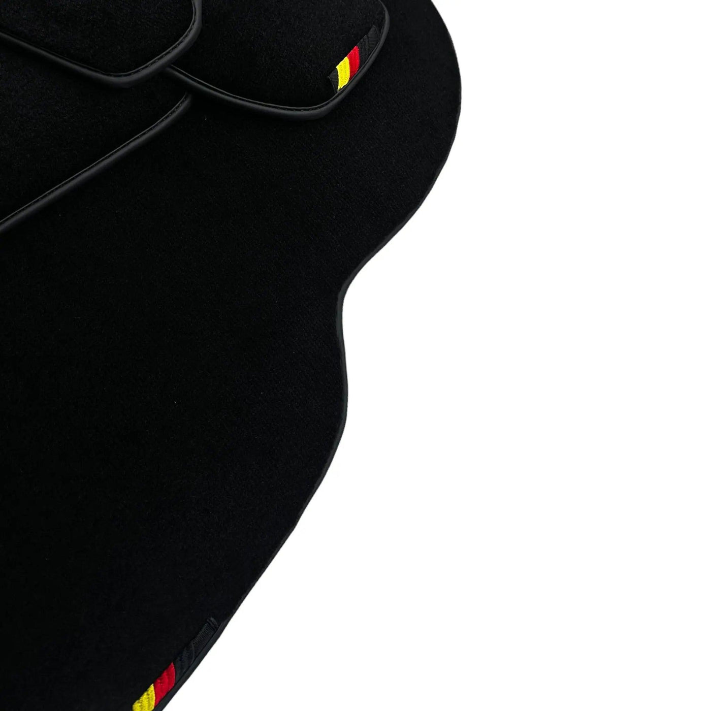 Black Floor Mats for Porsche 911 - 992 (2019-2024) with German Flag - AutoWin