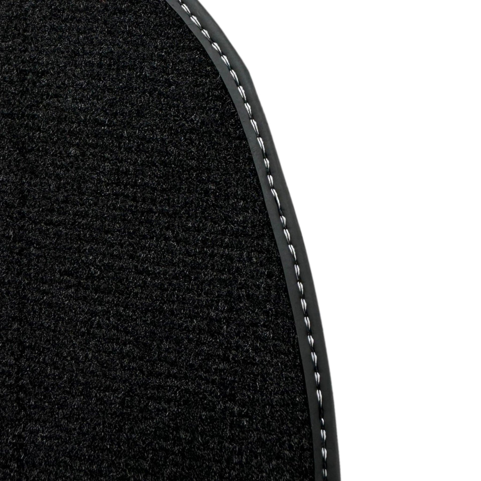 Black Floor Mats for Porsche Classic 911 (1963-1989) with Leather - AutoWin