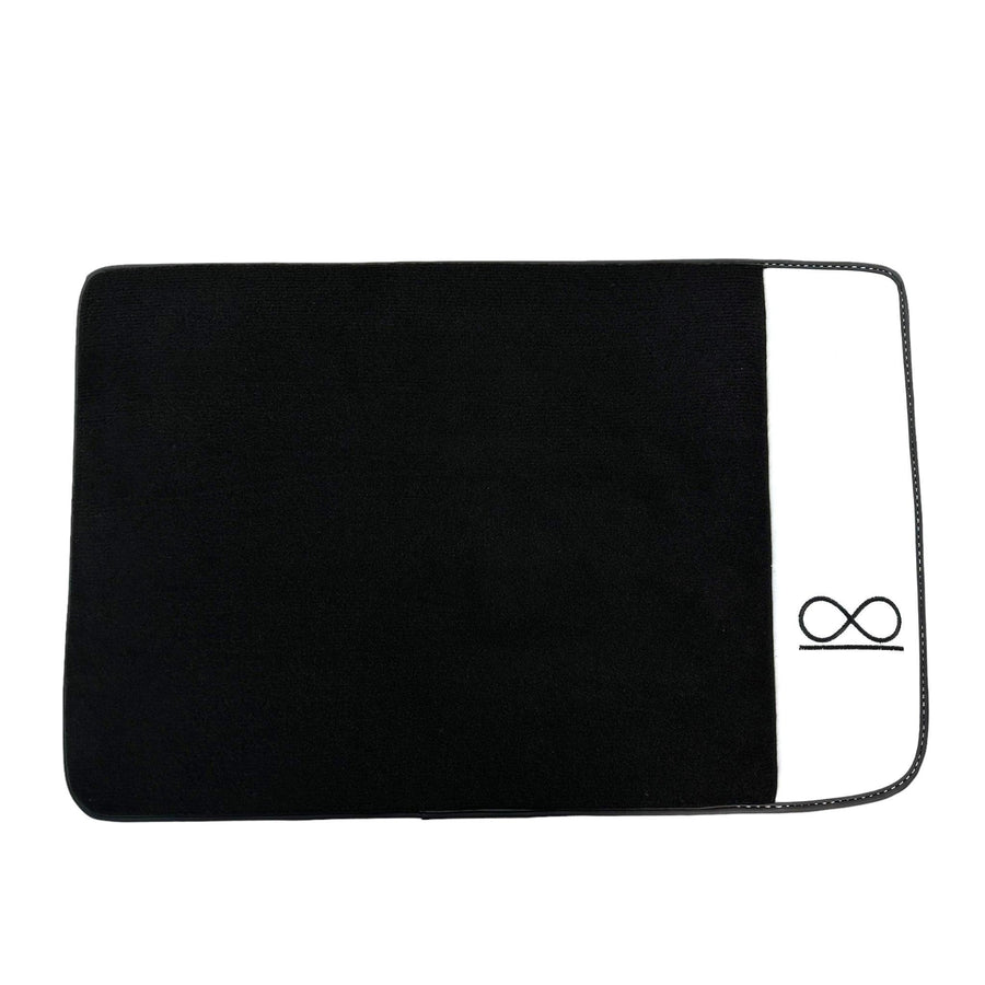 Black Floor Mats For Rolls Royce Black Badge Cullinan White Leather - AutoWin