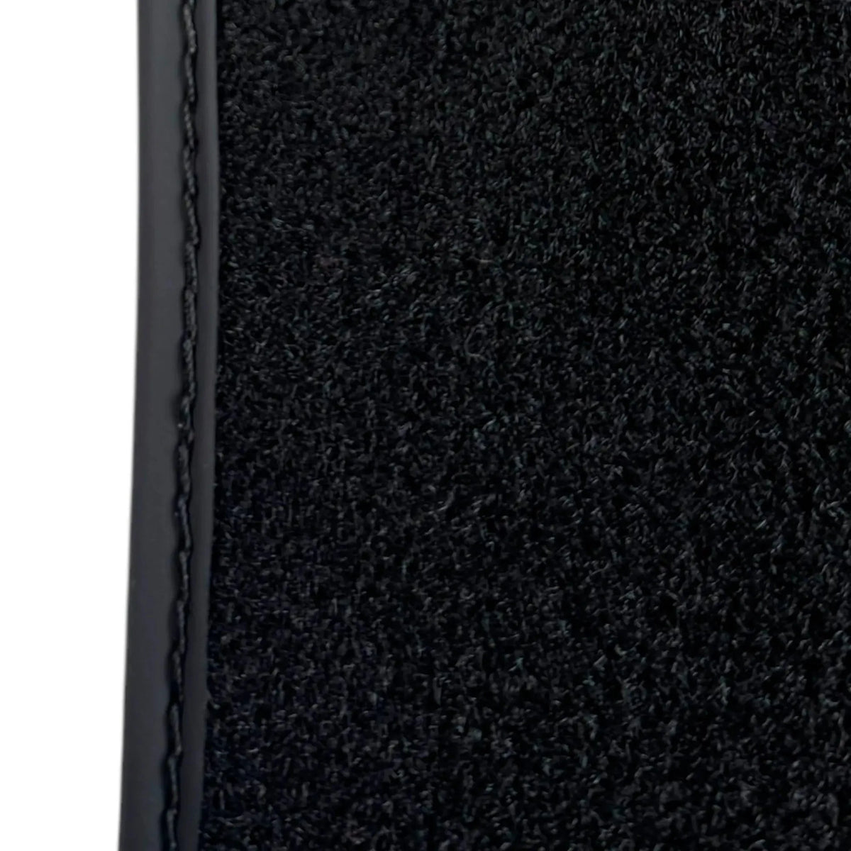Black Floor Mats for Rolls Royce Dawn (2016-2023) with White Leather