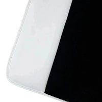 Black Floor Mats for Rolls Royce Ghost Series II (2021-2024) with White Leather | White Trim