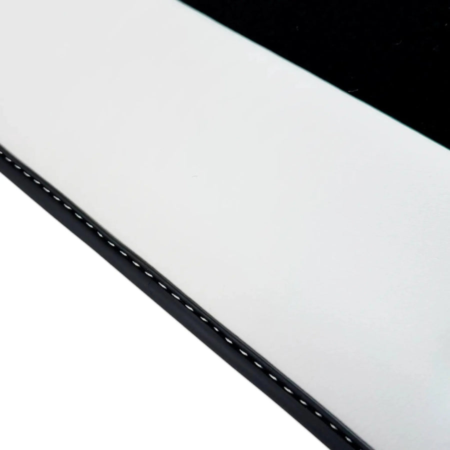 Black Floor Mats for Rolls Royce Phantom Drophead Coupe (2007-2016) with White Leather