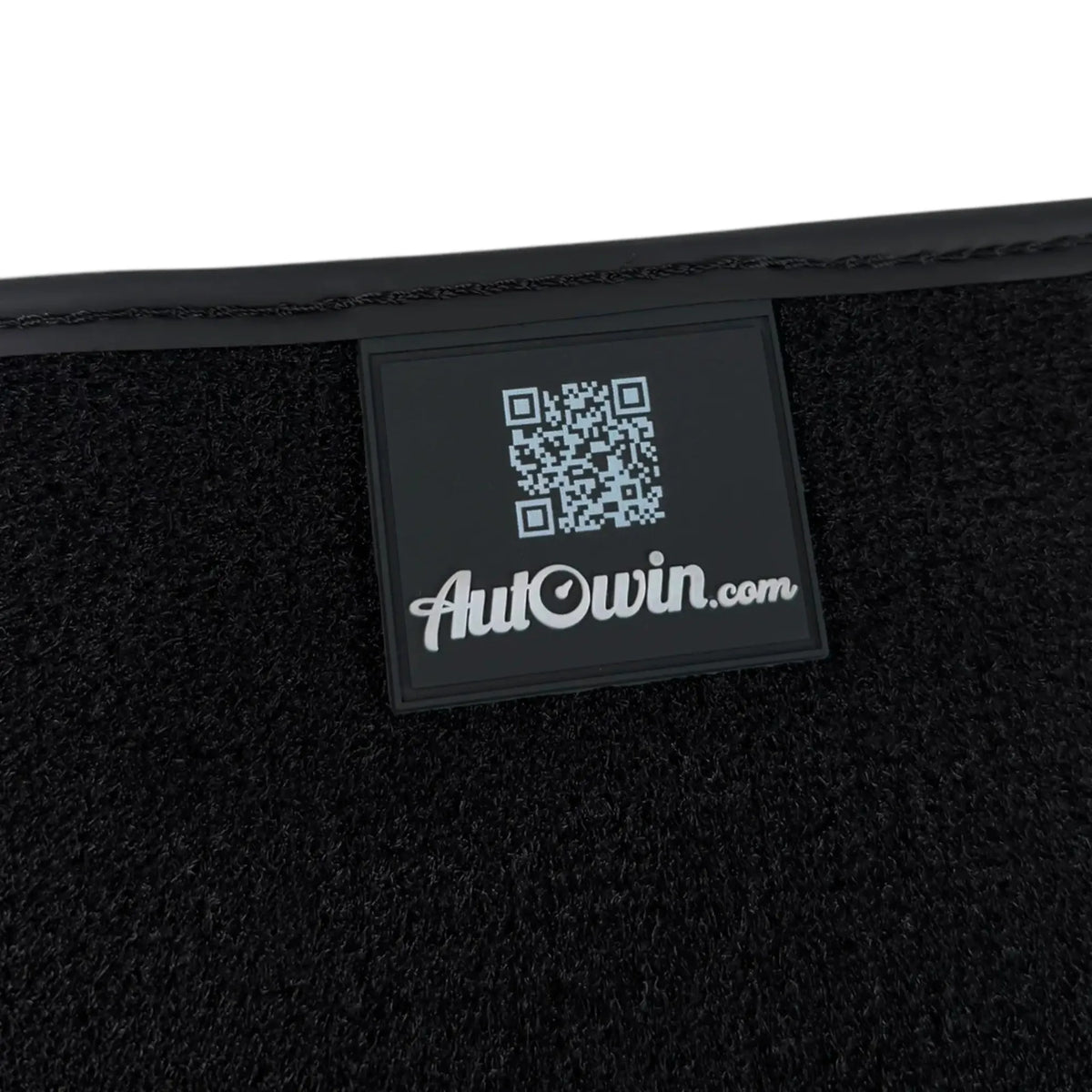 Black Floor Mats for Rolls Royce Phantom VIII (2017-2024) with White Leather