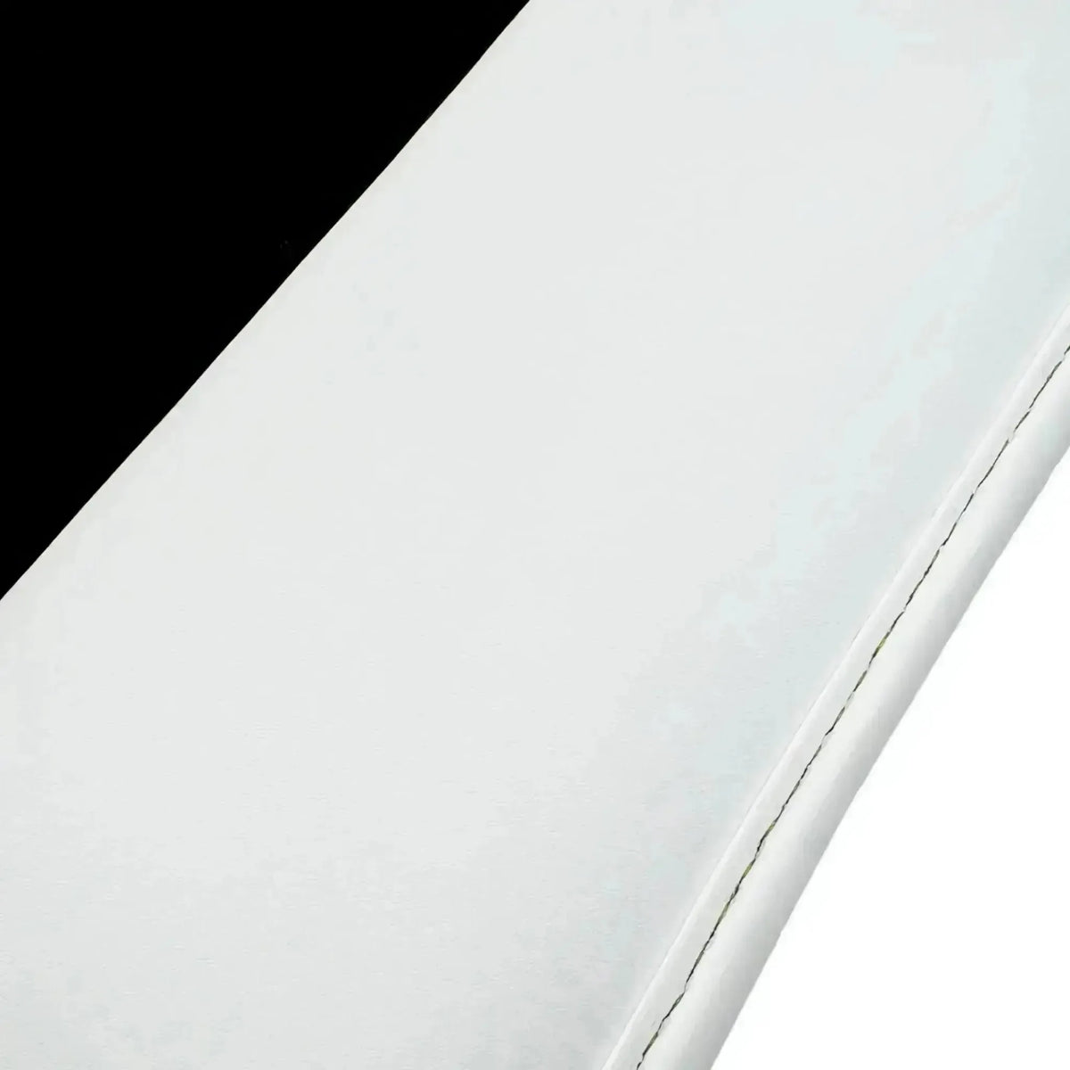 Black Floor Mats for Rolls Royce Wraith (2013-2023) with White Leather | White Trim