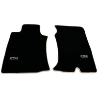 Black Floor Mats For Toyota Land Cruiser 120 (2002-2009) Beige Trim | ER56 Design - AutoWin