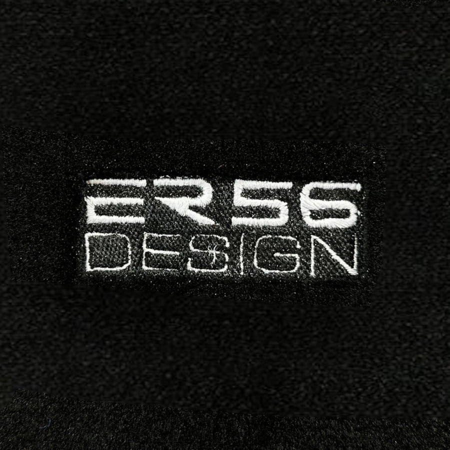 Black Floor Mats For Toyota Land Cruiser 150 (2009-2022) Beige Trim | ER56 Design - AutoWin