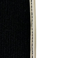 Black Floor Mats For Toyota Land Cruiser 150 (2009-2022) | Beige Trim - AutoWin