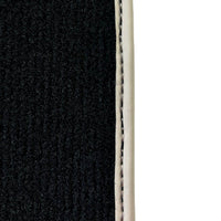 Black Floor Mats For Toyota Land Cruiser 150 (2009-2022) | Beige Trim - AutoWin