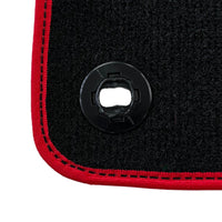 Black Floor Mats For Toyota Land Cruiser 200 (2008-2012) Red Trim | ER56 Design - AutoWin