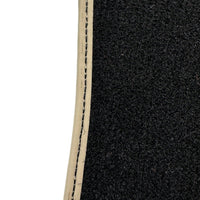 Black Floor Mats For Toyota Land Cruiser 90 (1997-2003) Beige Trim | ER56 Design - AutoWin