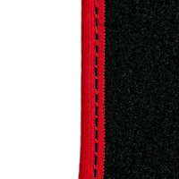 Black Floor Mats For Toyota Land Cruiser 90 (1997-2003) Red Trim | ER56 Design - AutoWin