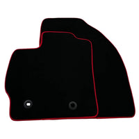 Black Floor Mats for Toyota Prius (2009-2012) with Red Trim - AutoWin