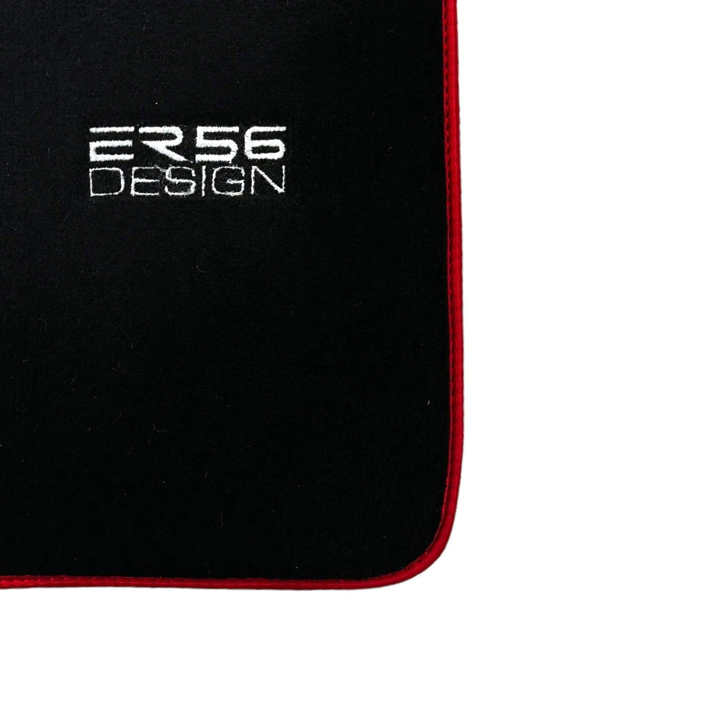 Black Floor Mats for Toyota Prius (2016-2021) ER56 Design with Red Trim - AutoWin
