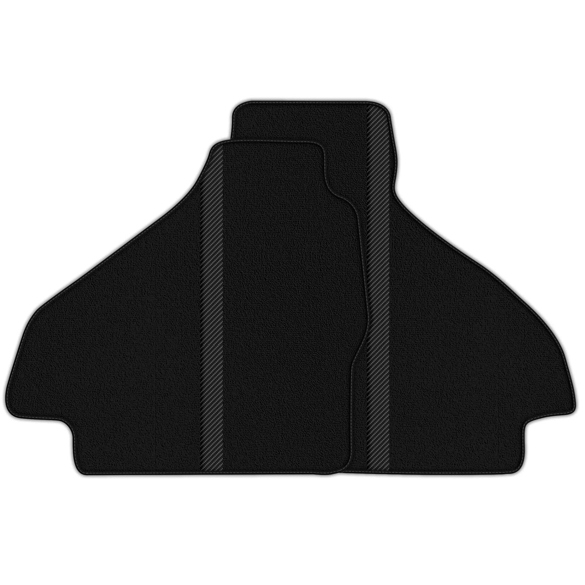 Black Floor Mats with Leather Line for Ferrari 512 TR (1992-1994) - Various Colors