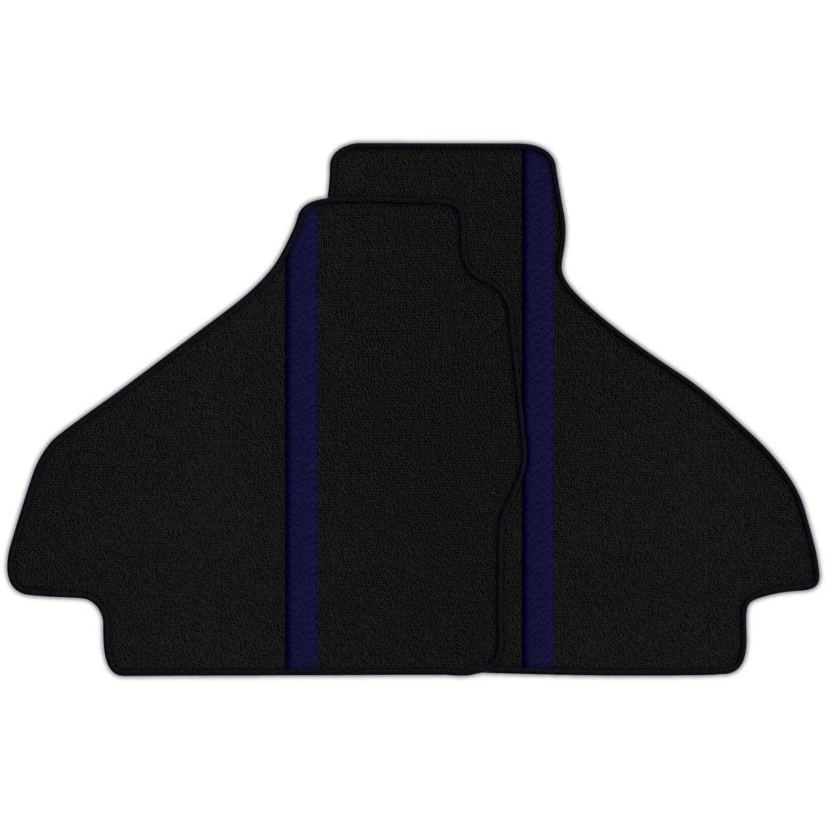 Black Floor Mats with Leather Line for Ferrari 512 TR (1992-1994) - Various Colors