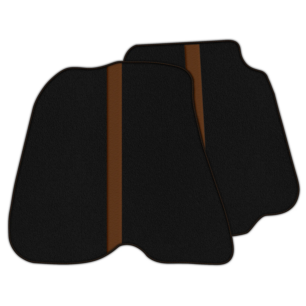 Black Floor Mats with Leather Line for Ferrari 812 Superfast (2018-2023) - Various Colors