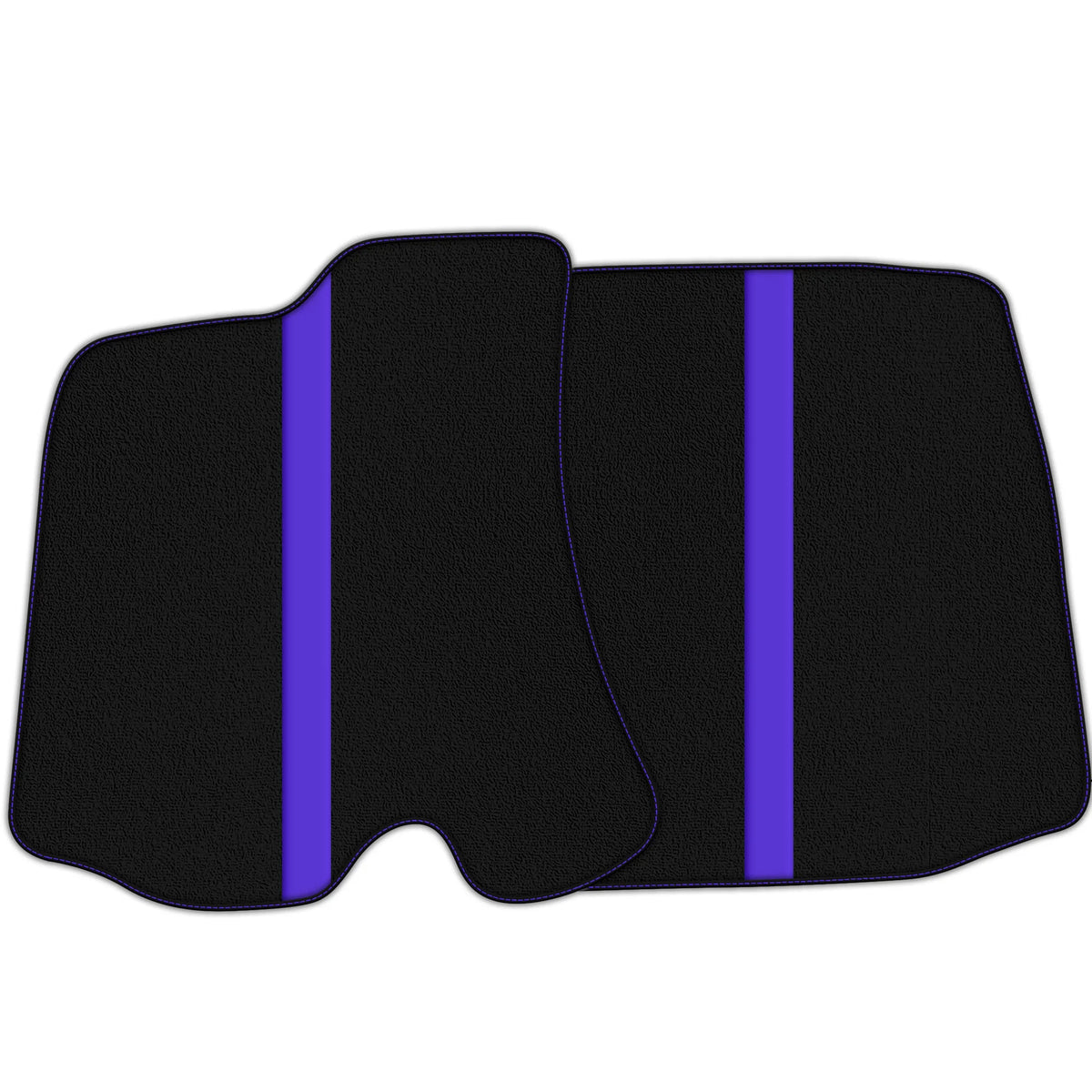 Black Floor Mats with Leather Line for Ferrari Portofino (2018-2023) - Various Colors