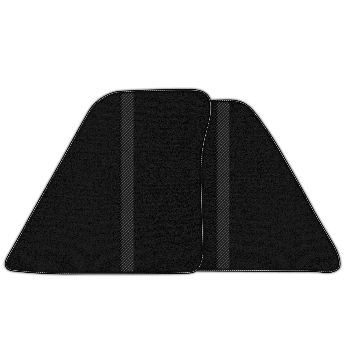 Black Floor Mats with Leather Line for Ferrari SF90 Stradale (2019-2024) - Various Colors