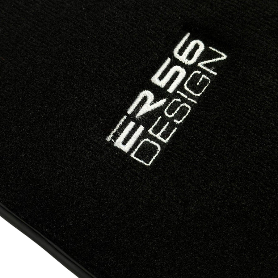 Black Luxury Floor Mats for Mercedes Benz C-Class W203 Sedan (2000-2007) | ER56 Design - AutoWin