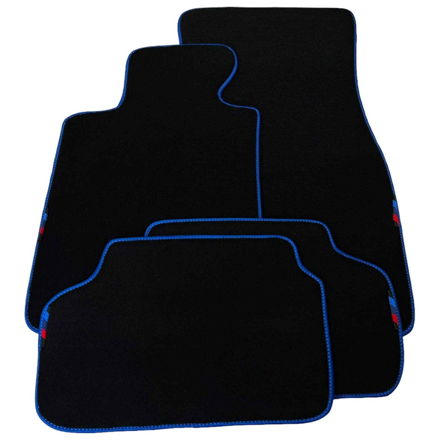 Black Mats For BMW Gran Tourer F46 (2015-2022) 5 Seats | Blue Trim - AutoWin
