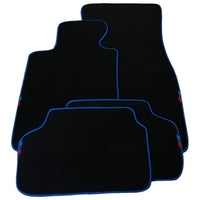 Black Mats For BMW Gran Tourer F46 (2015-2022) 5 Seats | Blue Trim - AutoWin