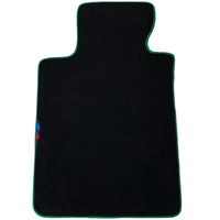 Black Mats For BMW Gran Tourer F46 (2015-2022) 7 Seats | Green Trim - AutoWin