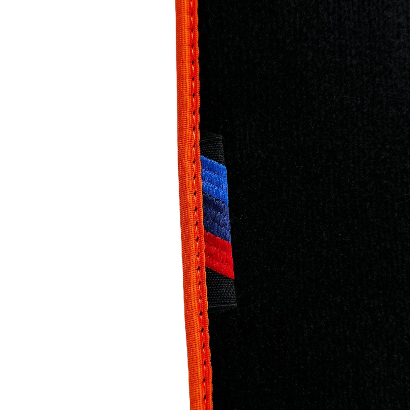Black Mats For BMW G60 (2023-2026) Sedan | Orange Trim - AutoWin