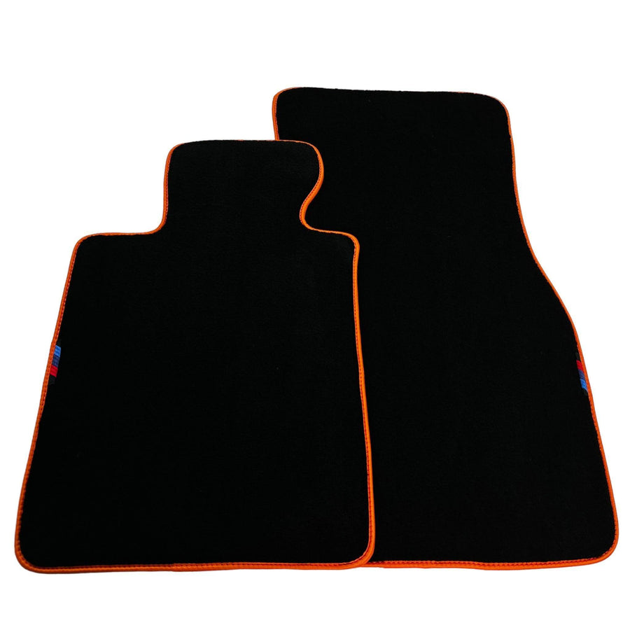 Black Mats For BMW G60 (2023-2026) Sedan | Orange Trim - AutoWin