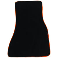 Black Mats For BMW G60 (2023-2026) Sedan | Orange Trim - AutoWin
